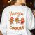 Hangin With My Cookies Gingerbread Women Christmas Teacher Women's Sweatshirt Back Print White