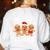 Hanging With My Cookies Gingerbread Christmas Teacher Xmas Women's Sweatshirt Back Print White Hanging With My Cookies Gingerbread Christmas Teacher Xmas Women's Sweatshirt Back Print White
