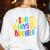 Happy 100th Day Of School 100 Days Brighter Girls Teacher Women's Sweatshirt Back Print White Happy 100th Day Of School 100 Days Brighter Girls Teacher Women's Sweatshirt Back Print White