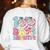 Happy 100th Day Of School 100 Days Brighter Teachers Kids Women's Sweatshirt Back Print White Happy 100th Day Of School 100 Days Brighter Teachers Kids Women's Sweatshirt Back Print White