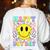 Happy Dot Day Shirts Teacher Student Girls Kids Smile Face Women's Sweatshirt Back Print White Happy Dot Day Shirts Teacher Student Girls Kids Smile Face Women's Sweatshirt Back Print White
