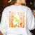 Happy Fri-Yay Friday Lovers Groovy Teacher Life Halloween Women's Sweatshirt Back Print White