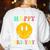 Happy Fri-Yay Teacher Friday Weekend School Women's Sweatshirt Back Print White Happy Fri-Yay Teacher Friday Weekend School Women's Sweatshirt Back Print White