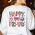 Happy Fri-Yay Teacher Fry Yay Friday Weekend Cute Fri-Yay Women's Sweatshirt Back Print White Happy Fri-Yay Teacher Fry Yay Friday Weekend Cute Fri-Yay Women's Sweatshirt Back Print White