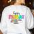 Happy Friyay Teacher School Friday Weekend Vibes Women's Sweatshirt Back Print White Happy Friyay Teacher School Friday Weekend Vibes Women's Sweatshirt Back Print White
