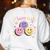 Happy To See Your Face Smile Face Teacher Back To School Women's Sweatshirt Back Print White Happy To See Your Face Smile Face Teacher Back To School Women's Sweatshirt Back Print White