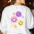 Happy To See Your Face Teacher Flower Back To School Women's Sweatshirt Back Print White Happy To See Your Face Teacher Flower Back To School Women's Sweatshirt Back Print White