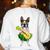 Hawaiian Boston Terrier Dog Pineapple Ukulele Summer For Men Women Girls Kids Women's Sweatshirt Back Print White