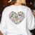Heart Shape Art Teacher And Painting Sketching Artist Women's Sweatshirt Back Print White