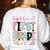 Hello First Grade Teacher Coquette Pencil Bow Back To School Women's Sweatshirt Back Print White