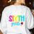 Hello Sixth Grade Cute Back To School 6th Grade Teacher Kids Women's Sweatshirt Back Print White