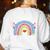 Helping Tiny Humans To Do Big Things Teacher Women Women's Sweatshirt Back Print White Helping Tiny Humans To Do Big Things Teacher Women Women's Sweatshirt Back Print White