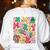 In My Holly Xmas Jolly Teacher Era Teacher Vibes Christmas Women's Sweatshirt Back Print White