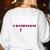 Humor Teacher Empty Battery Power Men Women Women's Sweatshirt Back Print White Humor Teacher Empty Battery Power Men Women Women's Sweatshirt Back Print White