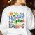 We Are Hungry For Learning Teacher Life Back To School Women's Sweatshirt Back Print White We Are Hungry For Learning Teacher Life Back To School Women's Sweatshirt Back Print White