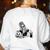 I'Ll Just Wait Until It's Quiet Halloween Teacher Mom Women's Sweatshirt Back Print White