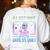 I'Ll Just Wait Until It's Quiet Skeleton Messy Bun Teacher Women's Sweatshirt Back Print White