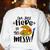 I'm Just Here To Get Messy Art Teacher Artist Painting Women's Sweatshirt Back Print White I'm Just Here To Get Messy Art Teacher Artist Painting Women's Sweatshirt Back Print White