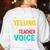 I’m Not Yelling This Is My PE School Teacher Voice I Teach Women's Sweatshirt Back Print White