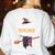 Im The Teacher Witch Halloween Matching Group Costume Women's Sweatshirt Back Print White