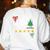 I'm Working For Christmas Break 5 Stars Christmas Teacher Women's Sweatshirt Back Print White