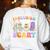 Inclusion Isn't Scary Ghost Halloween SLP Sped Teacher Women's Sweatshirt Back Print White