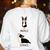 Inhale Exhale Yoga Boston Terrier Tshirt Women's Sweatshirt Back Print White