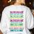 Their There And They'Re English Teacher Men Women Women's Sweatshirt Back Print White