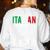 Italian Teacher Italy Italia Back To School First Day Women's Sweatshirt Back Print White Italian Teacher Italy Italia Back To School First Day Women's Sweatshirt Back Print White