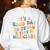 Its A Good Day To Teach Tiny Musicians Music Teacher Flower Women's Sweatshirt Back Print White Its A Good Day To Teach Tiny Musicians Music Teacher Flower Women's Sweatshirt Back Print White