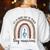 Its A Good Day To Teach Tiny Musicians Music Teacher Rainbow Women's Sweatshirt Back Print White