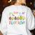 It's Ok To Be Different Apple Teacher Autism Awareness Women's Sweatshirt Back Print White