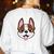 Just a Girl Who Loves Boston Terriers Women's Sweatshirt Back Print White