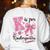 K Is For Kindergarten Teacher Coquette Bow Back To School Women's Sweatshirt Back Print White K Is For Kindergarten Teacher Coquette Bow Back To School Women's Sweatshirt Back Print White