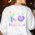 K Is For Kindergarten Teacher Tie Dye Back To School Kinder Women's Sweatshirt Back Print White K Is For Kindergarten Teacher Tie Dye Back To School Kinder Women's Sweatshirt Back Print White