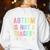 Kids AUTISM IS NOT A TRAGEDY IGNORANCE IS Proud Teacher Crew Women's Sweatshirt Back Print White