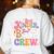 Kinder Boo Crew Kindergarten Teacher Student Halloween Women's Sweatshirt Back Print White