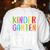 Kindergarten Crew Shirt Kinder Crew Teacher Boy Girl Women's Sweatshirt Back Print White Kindergarten Crew Shirt Kinder Crew Teacher Boy Girl Women's Sweatshirt Back Print White