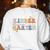 Kindergarten Dream Team Teacher Back To School Women's Sweatshirt Back Print White Kindergarten Dream Team Teacher Back To School Women's Sweatshirt Back Print White