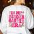 In My Kindergarten Era Girl Back To School Kinder Teacher Women's Sweatshirt Back Print White In My Kindergarten Era Girl Back To School Kinder Teacher Women's Sweatshirt Back Print White
