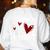 Kindergarten Has My Heart Buffalo Print Teacher Valentine Women's Sweatshirt Back Print White Kindergarten Has My Heart Buffalo Print Teacher Valentine Women's Sweatshirt Back Print White