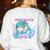Kindergarten Teacher Dolphin Ocean Life Teaching Team Spirit Women's Sweatshirt Back Print White Kindergarten Teacher Dolphin Ocean Life Teaching Team Spirit Women's Sweatshirt Back Print White