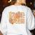 Kindergarten Teacher Fall Pumpkin Autumn Cute Women's Sweatshirt Back Print White Kindergarten Teacher Fall Pumpkin Autumn Cute Women's Sweatshirt Back Print White