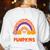 Kindergarten Teacher Pumpkin Patch Cute Women's Sweatshirt Back Print White Kindergarten Teacher Pumpkin Patch Cute Women's Sweatshirt Back Print White