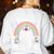 Kindergarten Teacher Tiny Humans Pre-School Teacher Women's Sweatshirt Back Print White