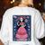 La Maestra Halloween Mexican Bingo Card Teacher Lottery Card Women's Sweatshirt Back Print White