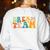 Last Day Of School Back To School Dream-Team Teacher Kids Women's Sweatshirt Back Print White Last Day Of School Back To School Dream-Team Teacher Kids Women's Sweatshirt Back Print White