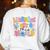 Learning Is Out Of This World Solar System Science Teacher Women's Sweatshirt Back Print White Learning Is Out Of This World Solar System Science Teacher Women's Sweatshirt Back Print White