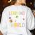 Learning Is Out Of This World Space Teacher Cute Groovy Women's Sweatshirt Back Print White Learning Is Out Of This World Space Teacher Cute Groovy Women's Sweatshirt Back Print White