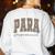 Leopard Paraprofessional Back To School Para Squad Teacher Women's Sweatshirt Back Print White Leopard Paraprofessional Back To School Para Squad Teacher Women's Sweatshirt Back Print White